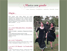 Tablet Screenshot of musicacumgaudio.com